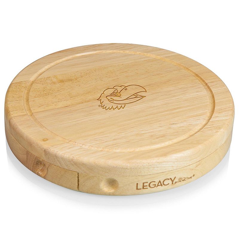 Picnic Time Kansas Jayhawks Brie Cheese Cutting Board and Tools Set