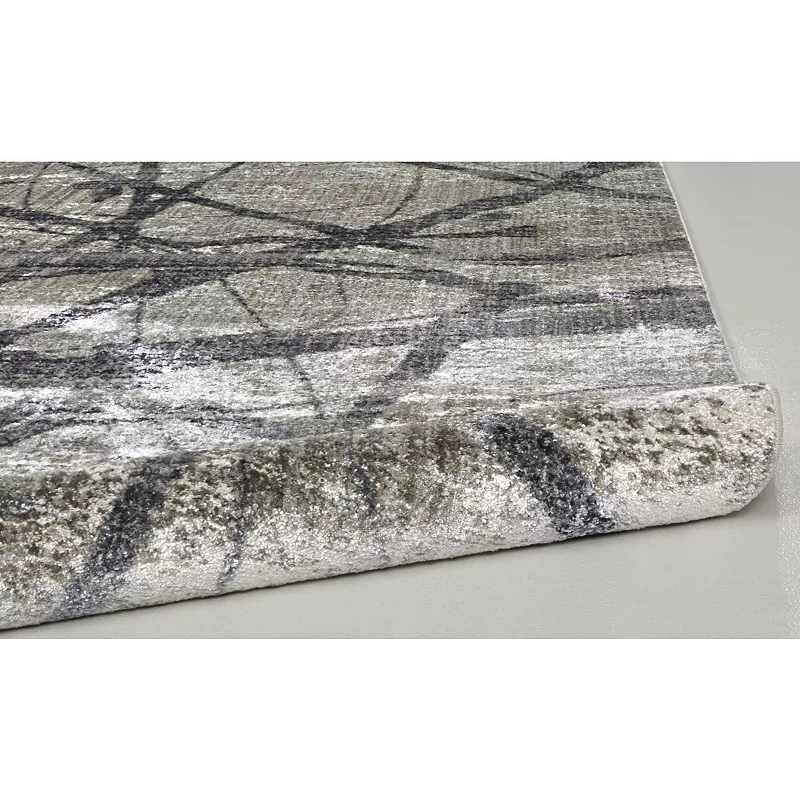 Weave and Wander Kiba Beige Abstract Area Rug