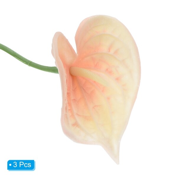 3Pcs 13 Artificial Anthurium Lily Flowers Floral Bouquet Home Decor