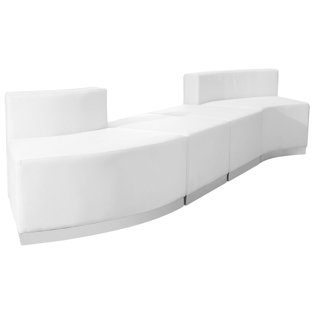 4 PC LeatherSoft Modular Reception Configuration w/Taut Back  Seat   100\