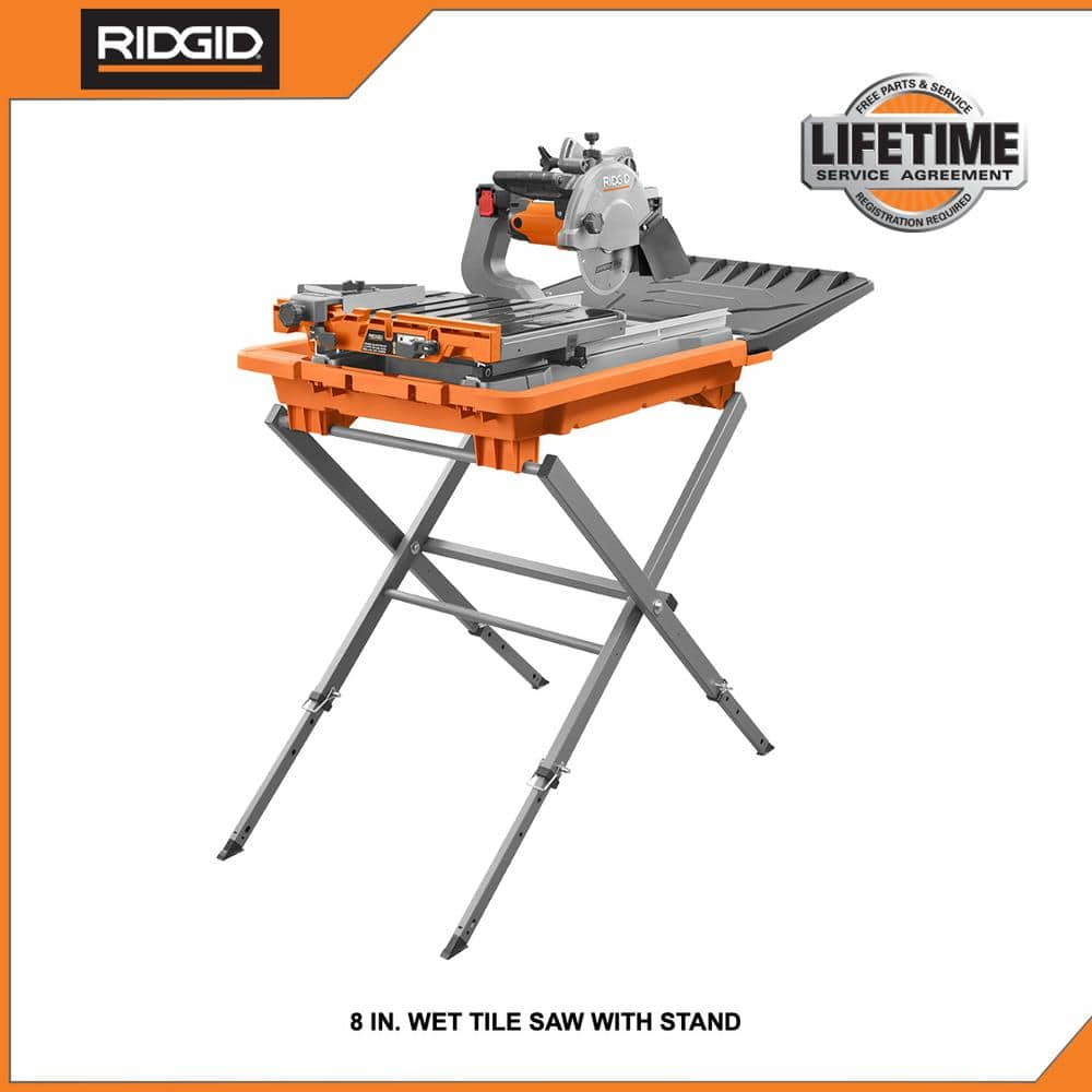 RIDGID 12 Amp Corded 8 in. Tile Saw with Extended Rip R4041S