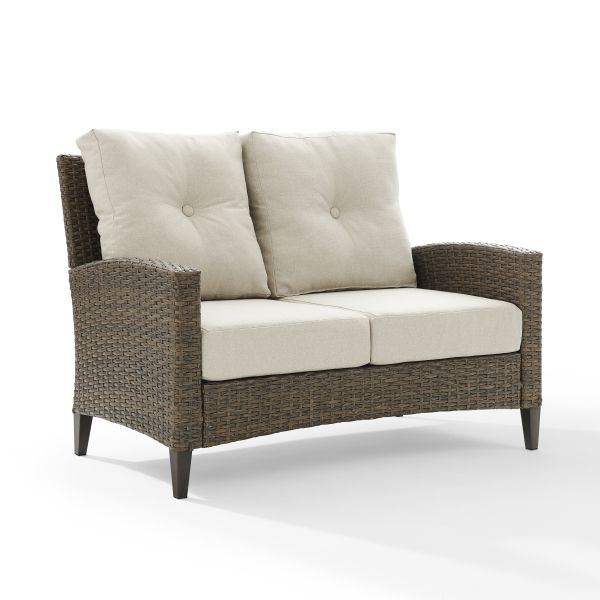 Rockport Outdoor Wicker High Back Loveseat