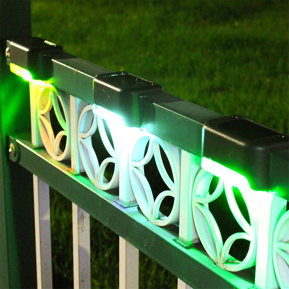 Solar Stair Lamp Landscape Courtyard Solar Light Wall Fence Lamps Multicolor