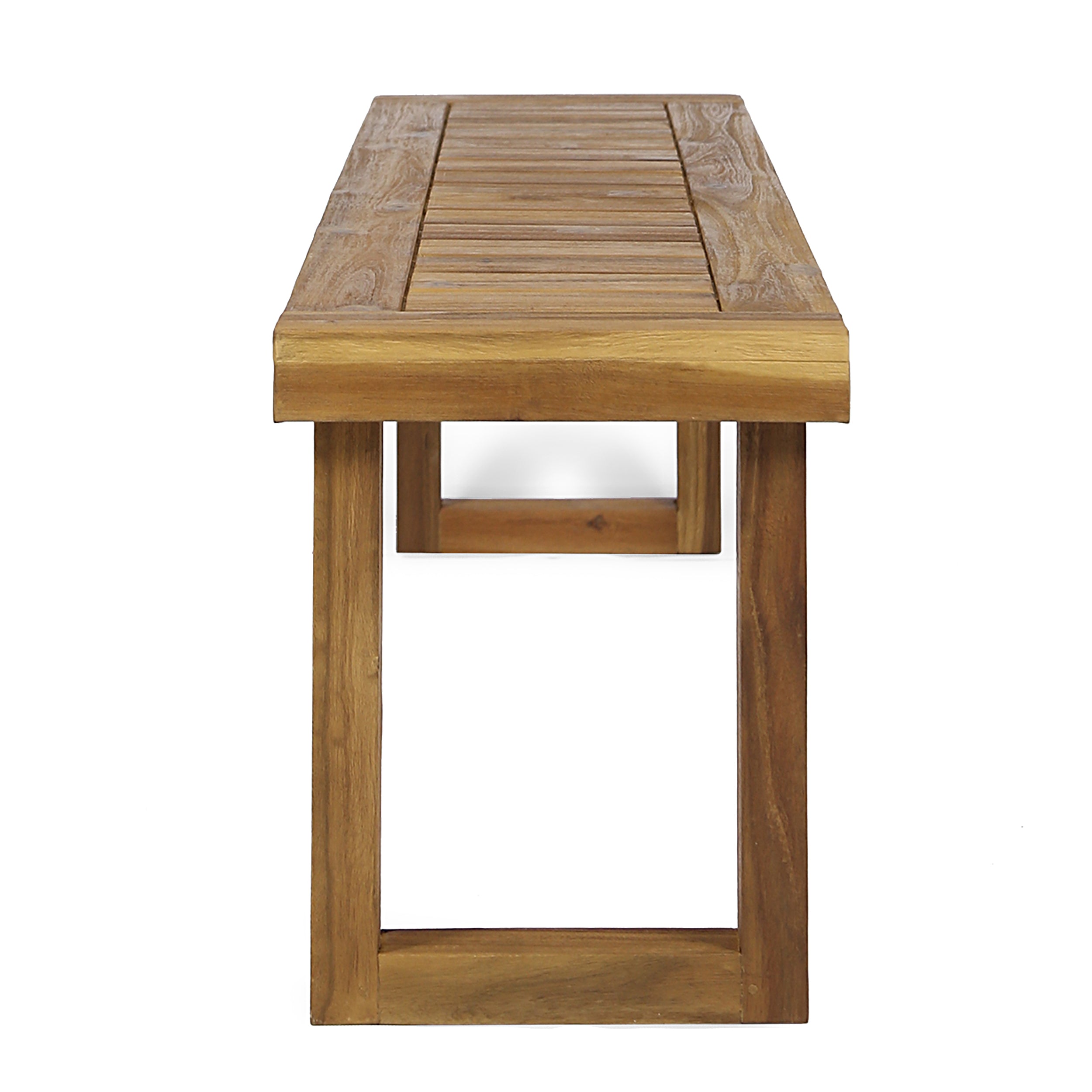 Kemp Outdoor Acacia Wood Bench