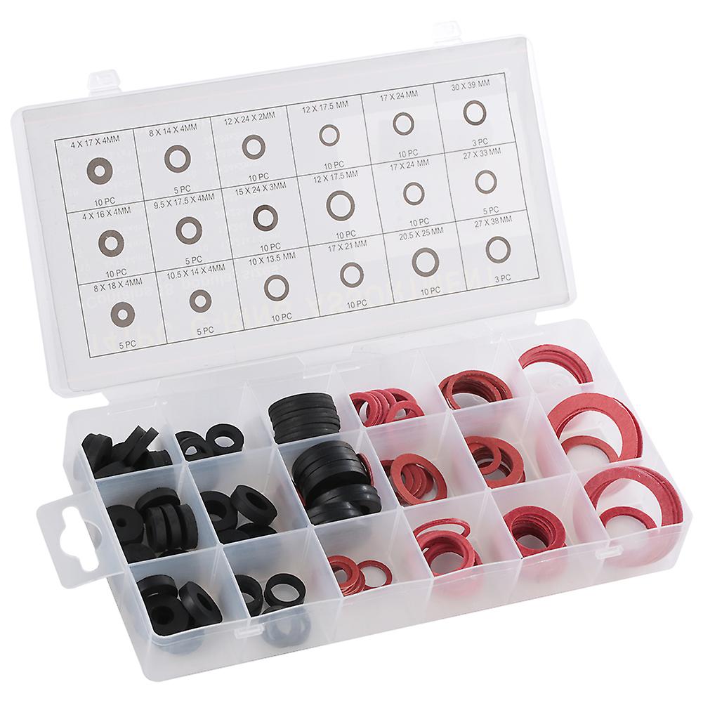 141pcs Nbr O Ring Tap Seal Plumbing Gasket Rubber Washer Assortment Set