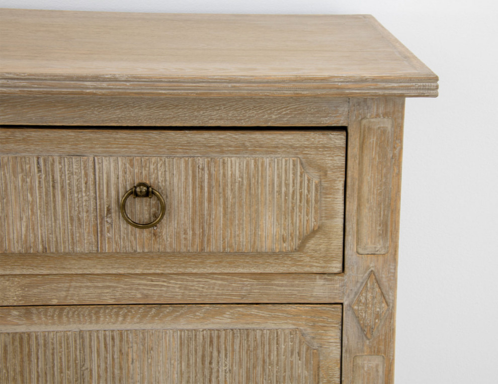 Admon Natural Accent Table   Farmhouse   Accent Chests And Cabinets   by Virgil Stanis Design  Houzz