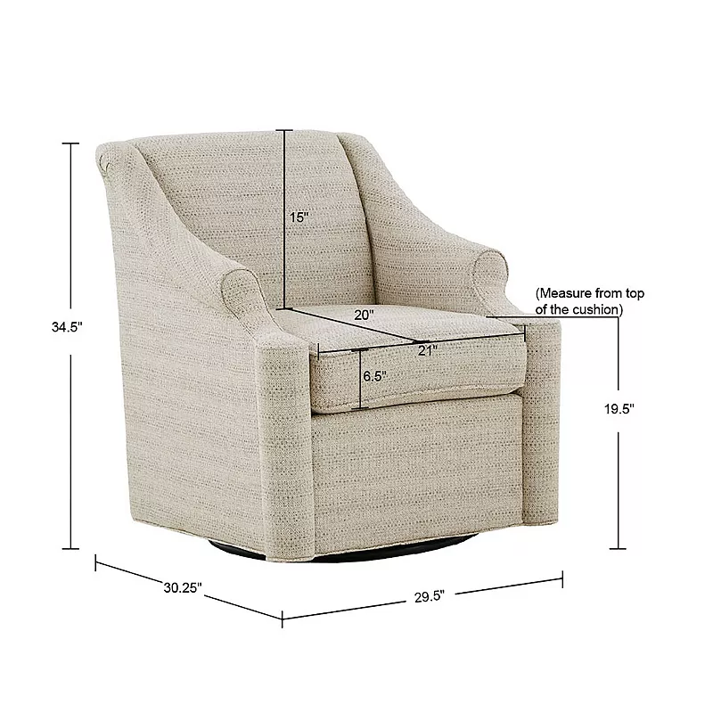 Madison Park Benton Swivel Glider Accent Chair