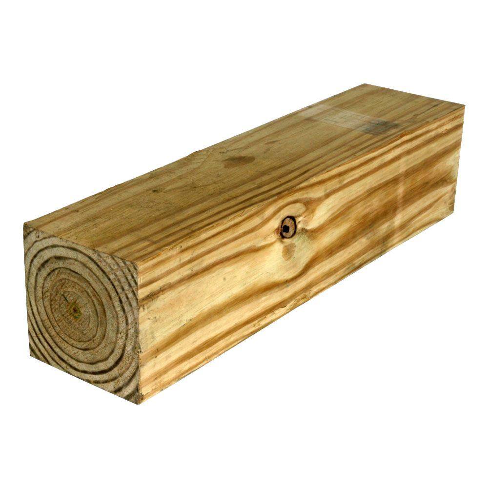 6 in. x 6 in. x 8 ft. #2 Pressure-Treated Ground Contact Southern Pine Timber 260691