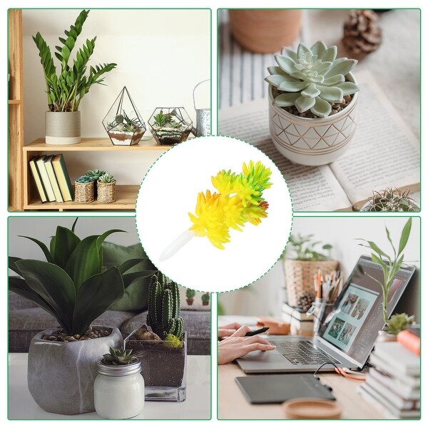 Artificial Succulent Plants Fake Succulents Plant Unpotted Yellow