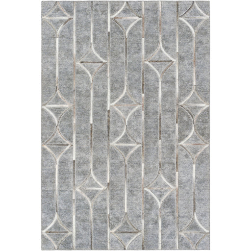 Eloquent Viscose Modern Grey Rug