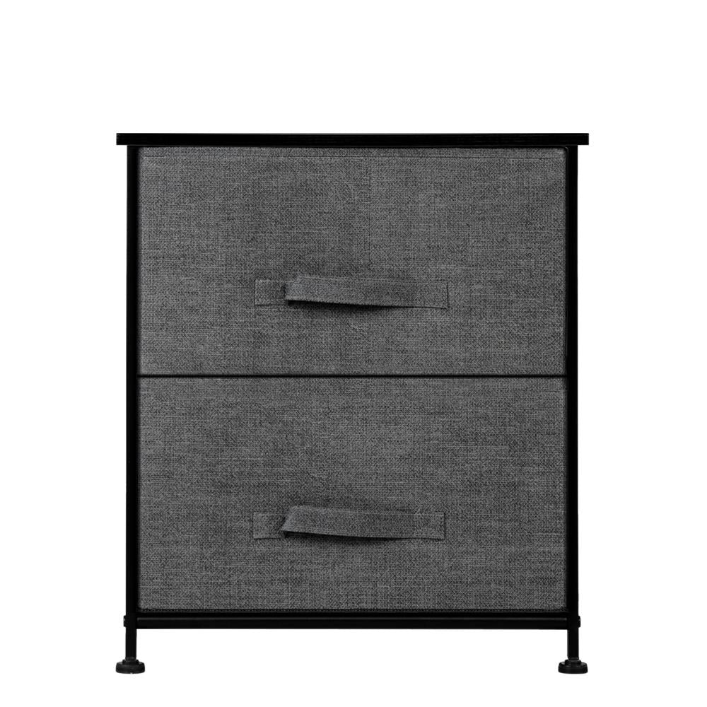 Winado Vertical Dresser Storage Tower with 2 Drawers Large Capacity Fabric Nightstand Drawer