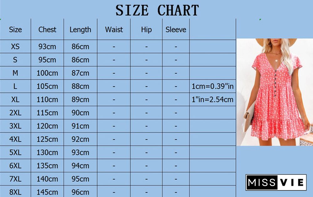 XS-8XL Spring Summer Dresses Plus Size Fashion Clothes Women's Casual Short Sleeve Dress Ladies Button Up Floral Flower Printed Dress Patchwork Loose Mini Pleated Dress Beach Wear Short Party Dress