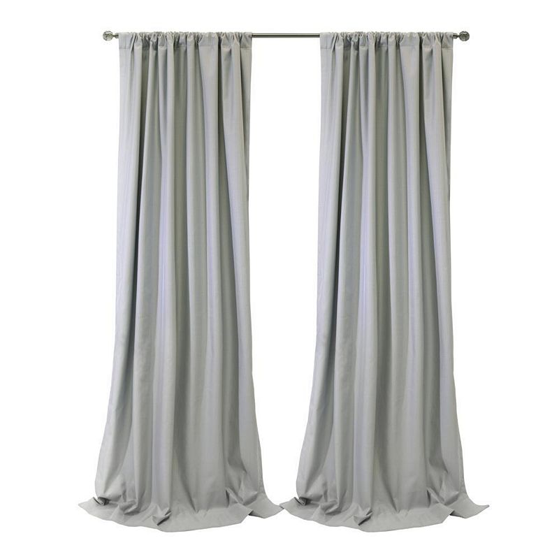 Dual Header Elegant Vertical Linear Texture Complete Privacy Curtain Panel