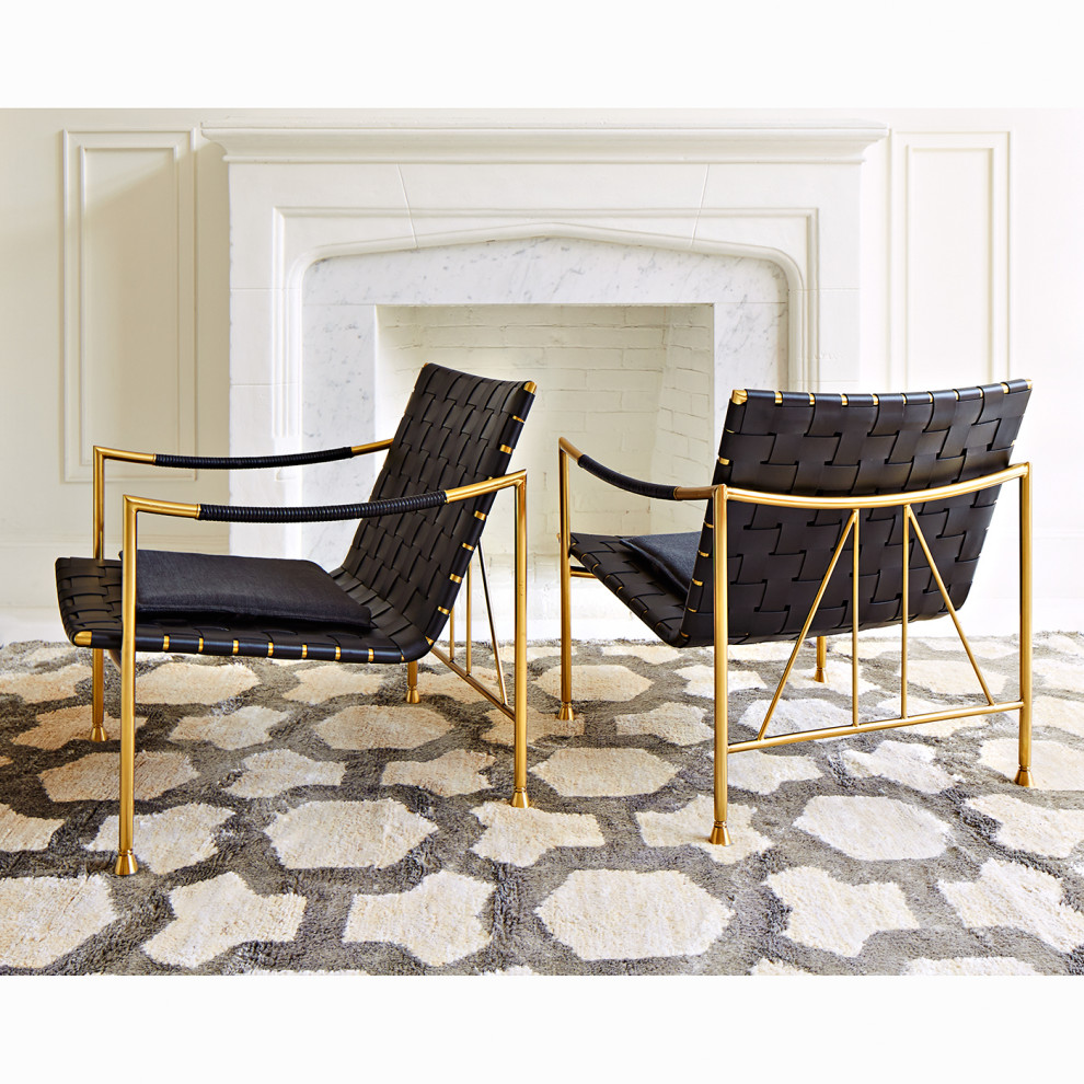 Thebes Lounge Chair   Contemporary   Armchairs And Accent Chairs   by Jonathan Adler  Houzz