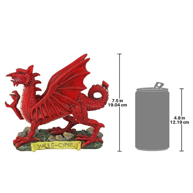 Design Toscano The Red Welsh Dragon Statue Collection Desktop