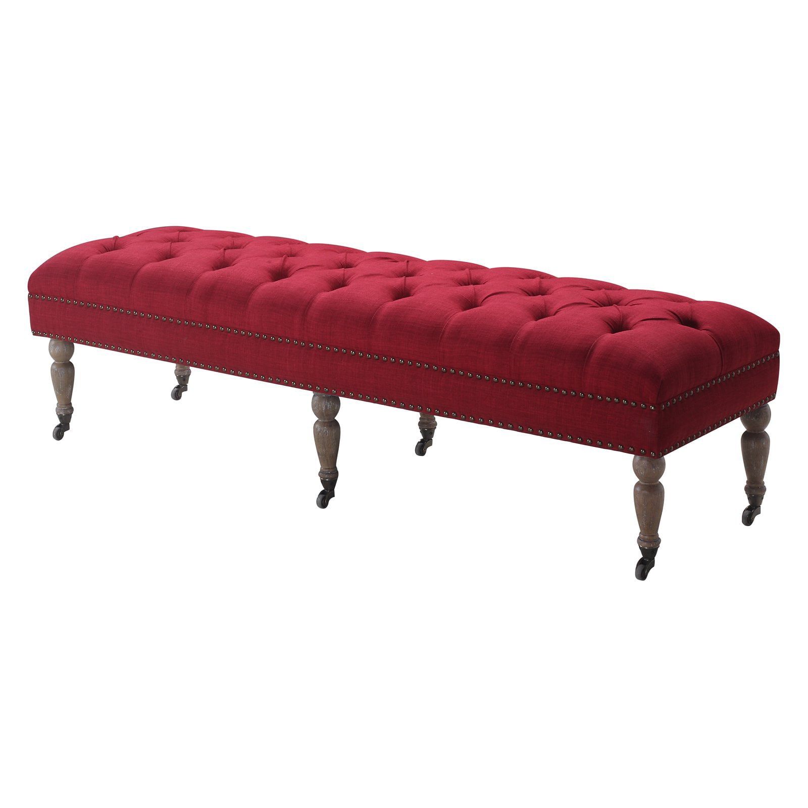 Rosevera Berta 62.75 in. Upholstered Ottoman Bedroom Bench