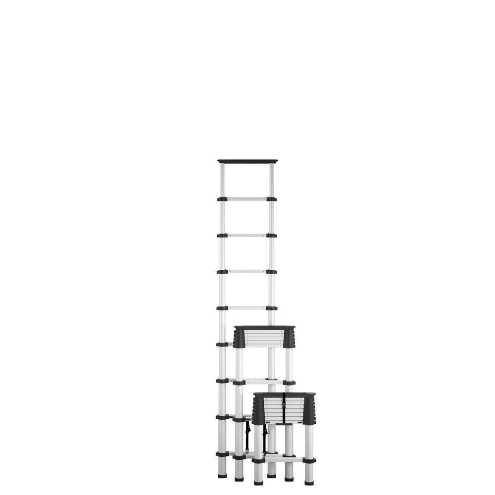 Cosco SmartClose 12 ft. Aluminum Telescoping Extension Ladder Load Capacity 300 lbs. ANSI Type 1A 20309T1ATE