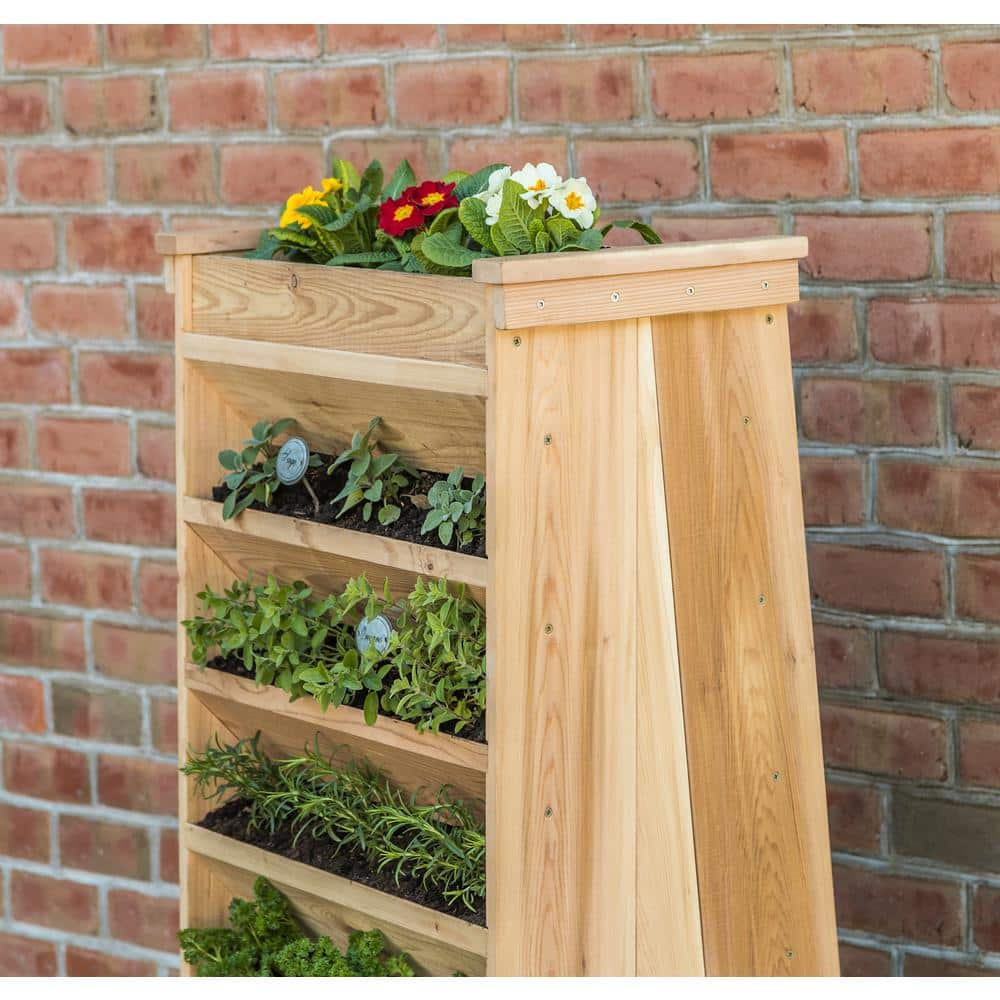 7-Tier Vertical Cedar Garden Planter VP2748