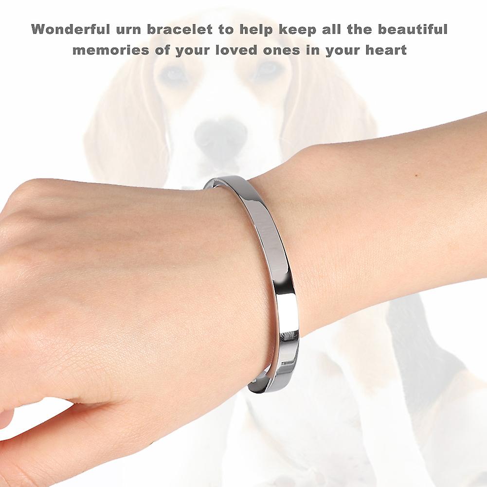 Pets Urn Bracelet Memorial Pet Ash Holder Jewelry