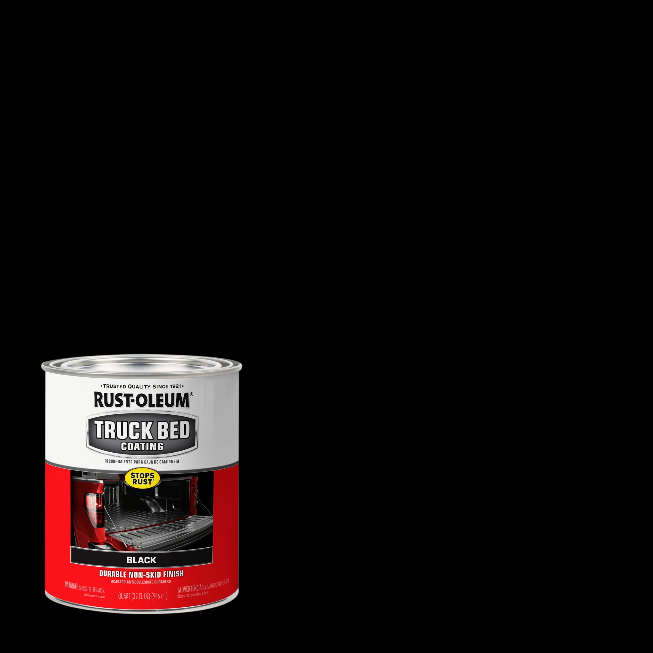 Black， Rust-Oleum Automotive Truck Bed Coating-342668， Quart