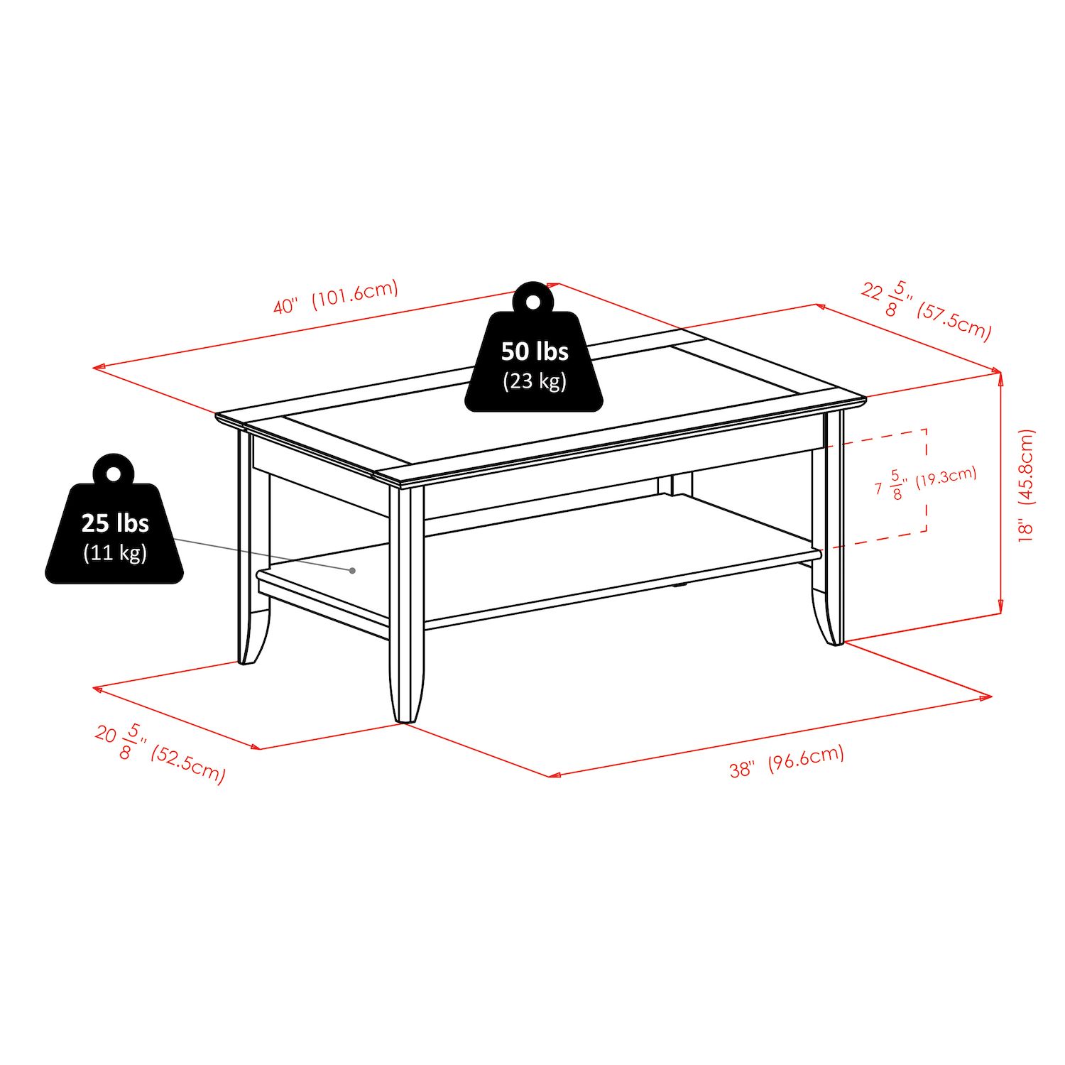 Winsome Santino Coffee Table