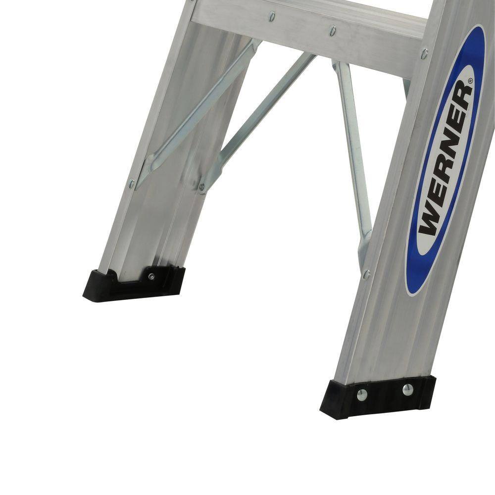 Werner 4 ft. Aluminum Step Ladder 225 lb. Load Capacity Type II Duty 354