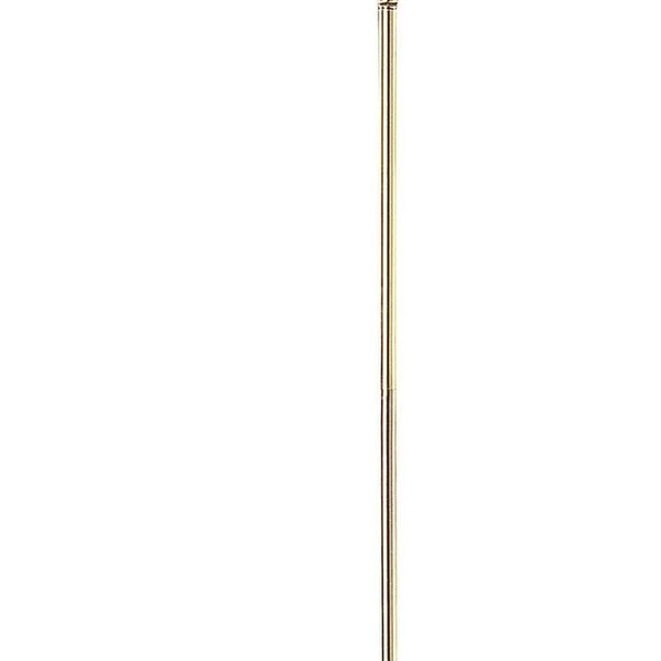 150 Watt Metal Floor Lamp with Swing Arm and Fabric Conical Shade, Gold