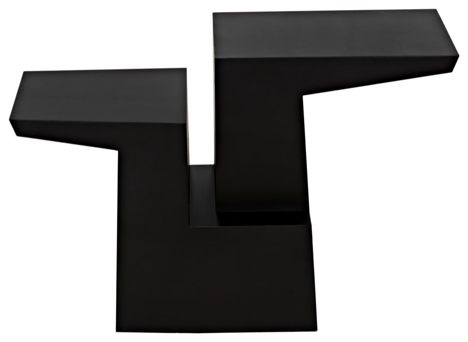 NOIR Furniture   Jazz Console  Black Metal   GCON369MTB   Industrial   Console Tables   by HedgeApple  Houzz