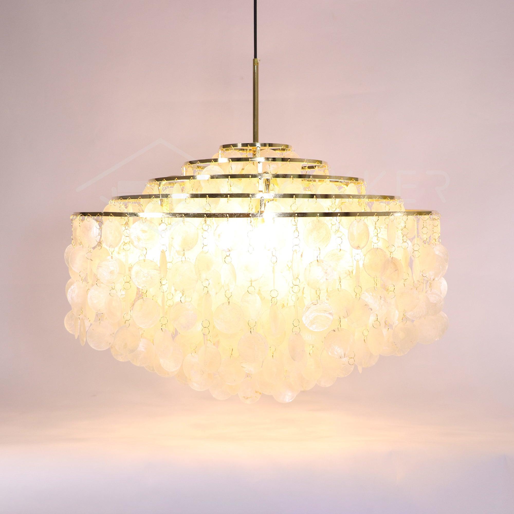 Round Shell Chandelier