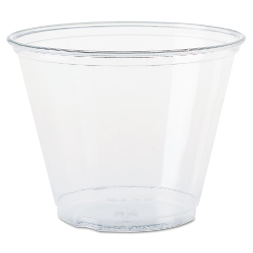 Dart Ultra Clear Cups， Squat， 9 oz， PET， 50/Bag， 1000/Carton (TP9R)