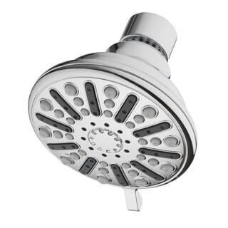 Glacier Bay 3-Spray 3.5 in. Single Wall Mount Fixed Adjustable Shower Head in Chrome 8462000HL