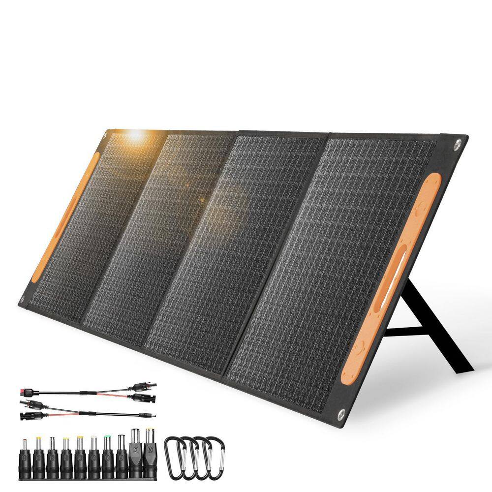 Raddy 200-Watt Foldable Solar Panel 18V Solar Charger Kit with MC4USBDC Outputs SP200