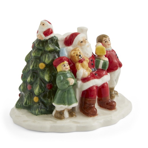 Spode Christmas Tree Led Village Santa With Children 2 5 X 2 Inch