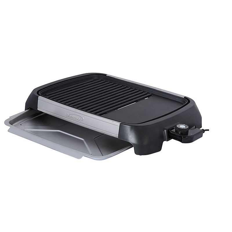 Brentwood Select TS-641 1200 Watt Electric Indoor Grill and Griddle， Stainless Steel