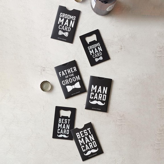 Wedding Man Card Bottle Opener