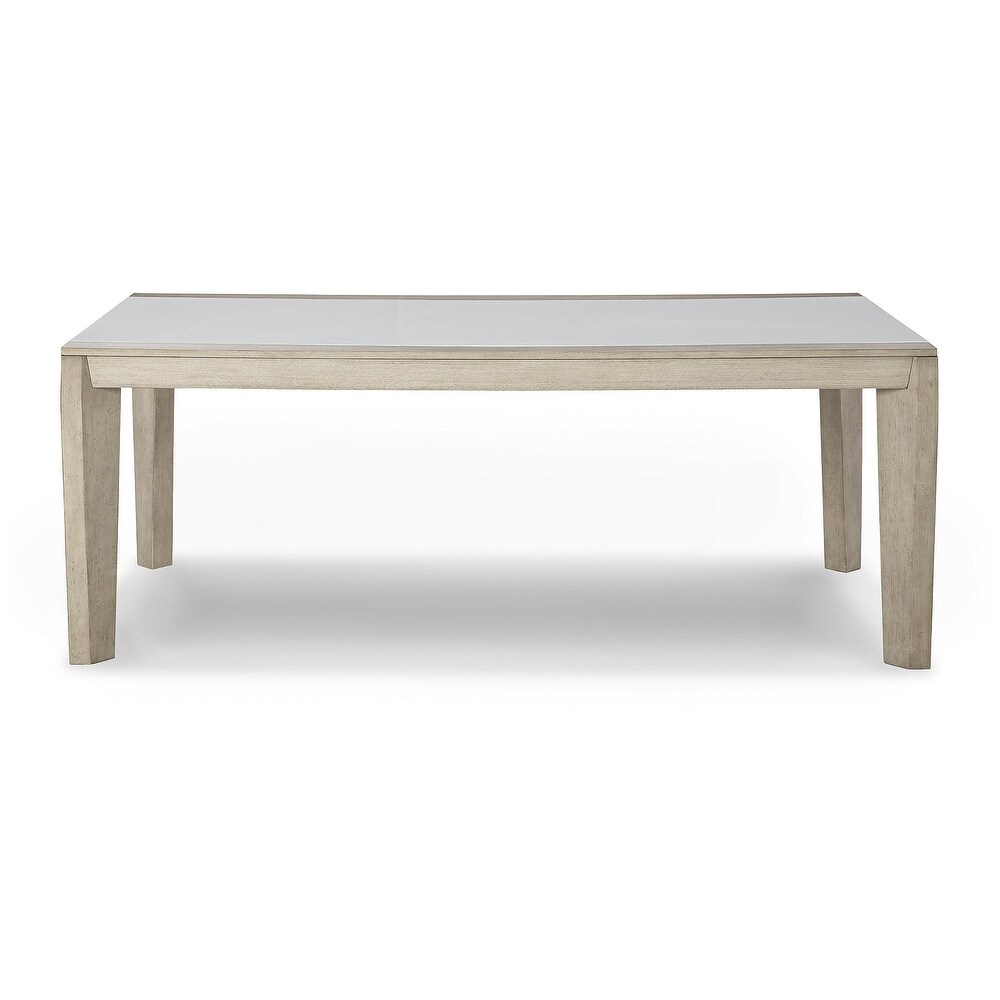 Signature Design by Ashley Wendora White/Beige Rectangular Dining Table   38\