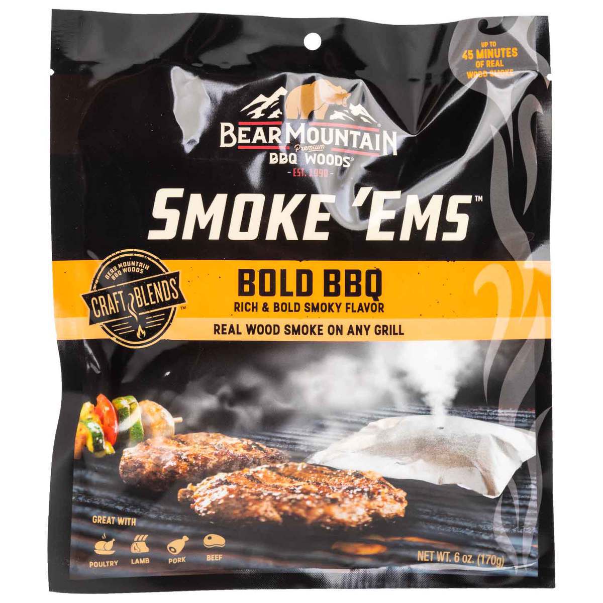 Bear Mountain BBQ Smoke 'Ems Grill Packets  Bold BBQ