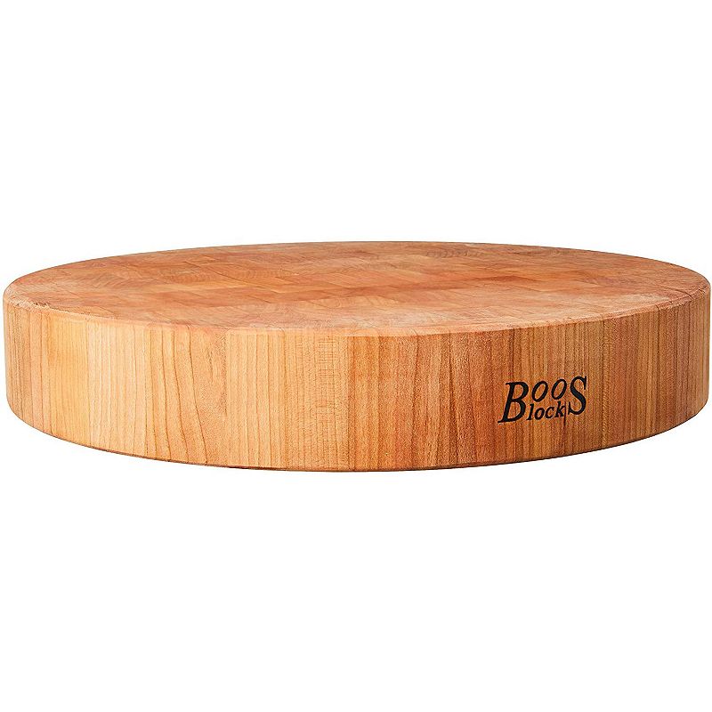 John Boos Classic Collection 18 Inch Wood Round Chopping Block， Maple Wood Grain