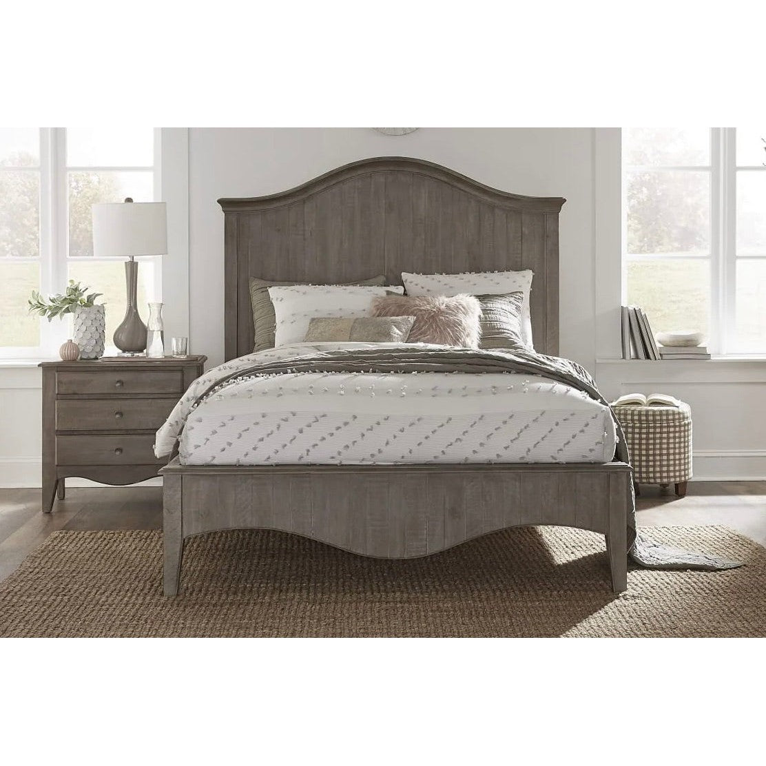 Cottage Taupe Queen Bed