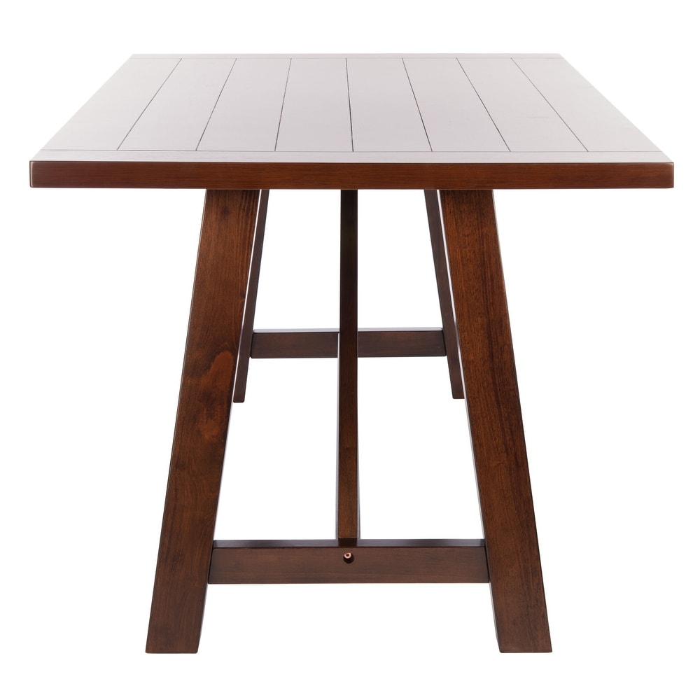 SAFAVIEH Ainslee Brown Rectangle Dining Table   57\