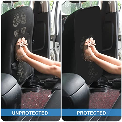 Kick Mats， Car Seat Protector BUG HULL Back Seat Protector for Kids， Sag Proof， Waterproof， Car Back Seat Cover Protect from Dirt， Mud， Scratches， Premium Oxford Fabric Car Kick Mats Fits Mo