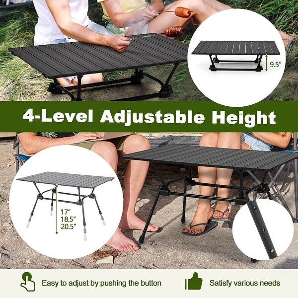 Folding HeavyDuty Aluminum Camping Table with Carrying Bag