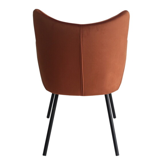 Modrest Barrett Modern Orange   Black Dining Chair...