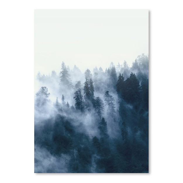 Americanflat Botanical Landscape Foggy Wall Art By Tanya Shumkina Art Print