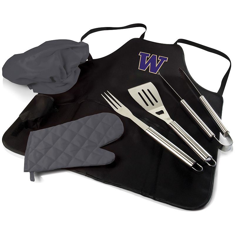 Picnic Time Washington Huskies BBQ Apron Pro Grill Set