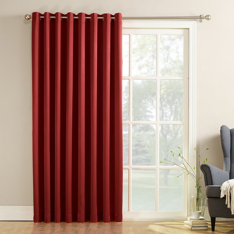 Sun Zero Gramercy Room Darkening Patio Door Curtain Panel