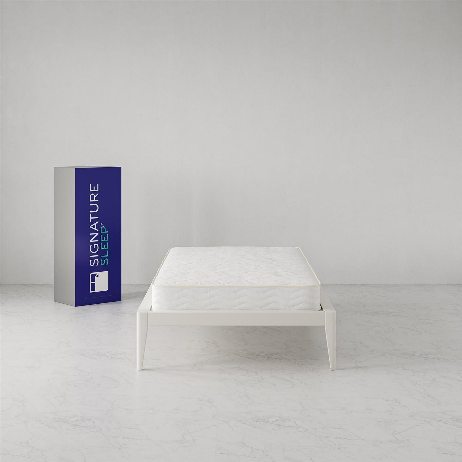 Signature Sleep Solace 6 Spring Mattress in a Box， Flippable， Twin