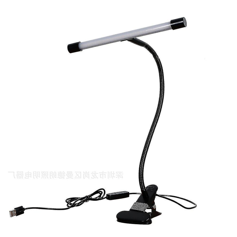 7w Usb Clamp Lamp Cable， Desk Lamp Children， 3 Colors and 10 Brightness