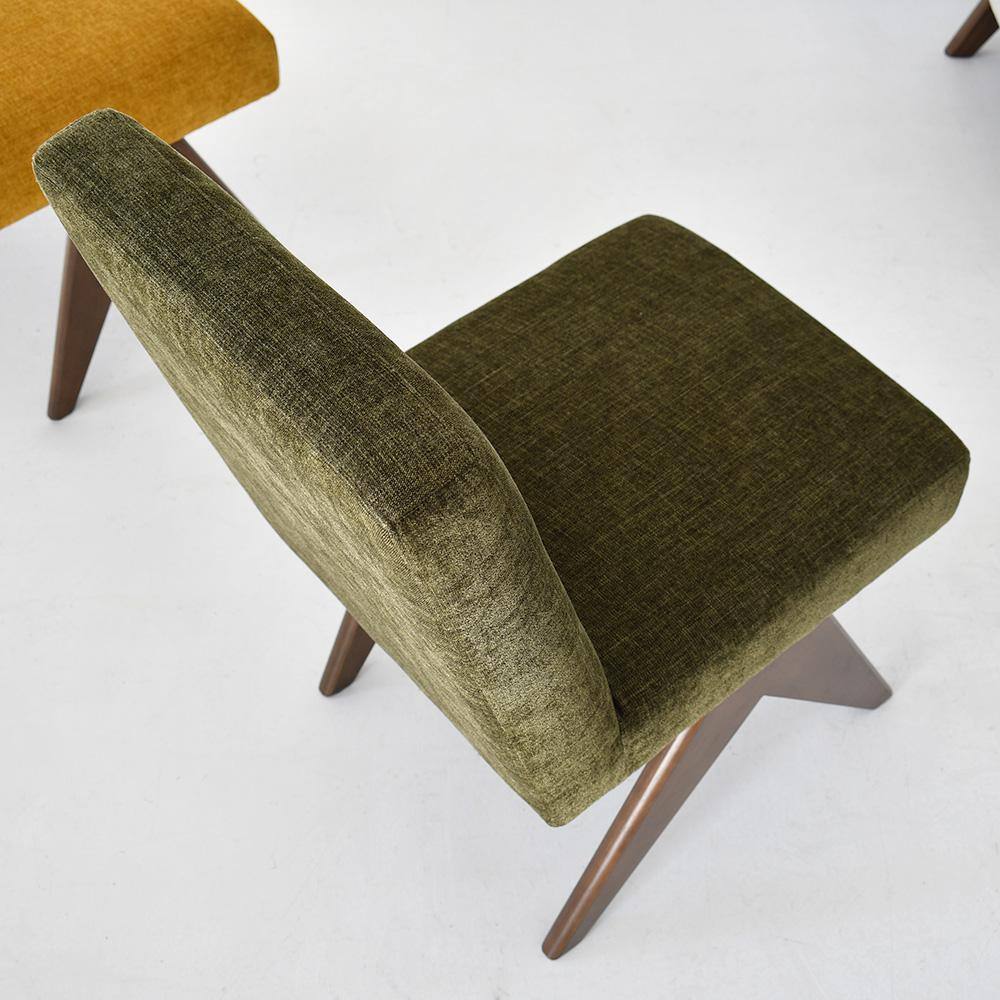 Elevens Mid Century Modern Dining Chair Green (Set of 2) MORGAN-CHAIR-GREEN