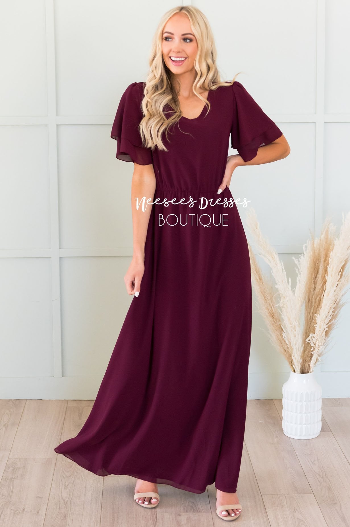 The Chloe Chiffon Maxi Dress